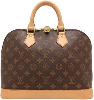 Louis Vuitton Pre-owned Monogram Canvas Handbag - Dames - Vintage Handtas - Bruin - ONE Size - Vintage