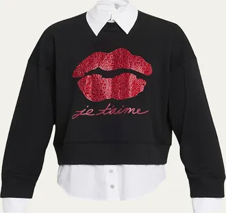 Cinq &agrave; Sept JeTaime Justina Combo Pullover