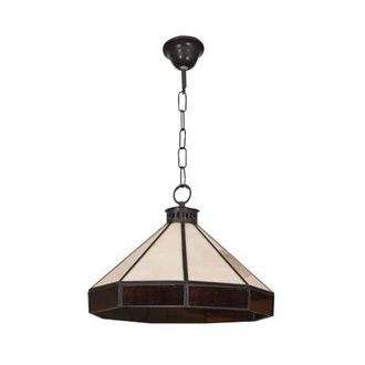 Fabrilamp Fabrilamp - Colgante Grande Adarve 1xe27 Negro/beis/marron Regx34x34 Cm