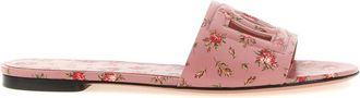 Dolce & Gabbana Pink Floral Flats