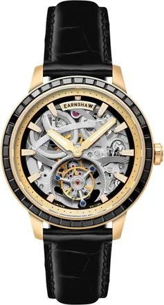 Earnshaw Trouvelot Automatic Black Dial Mens Watch ES-8276-0B