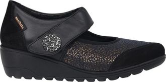 Mephisto Wijde Pasvorm Zwarte Ballerina Schoenen - Dames - Sleehakken - Zwart - 35 1/2 EU - Schoenen
