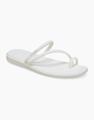 Crocs Womens Miami Toe Loop Womens Sandals - White - Size: 5