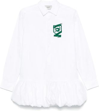 Coperni Abito con ricamo - Bianco