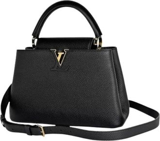 Louis Vuitton Tweedehands leren Louis Vuitton tassen - Dames - Vintage Handtas - Zwart - ONE Size - Vintage