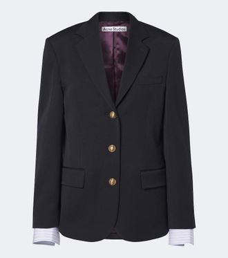 Acne Studios Blazer de lana a capas