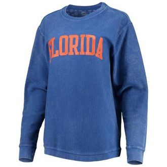 Pressbox Womens Pressbox Royal Florida Gators Comfy Cord Vintage Wash Basic Arch Pullover Sweatshirt at Nordstrom, Size X-Large