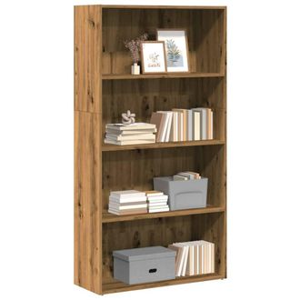 Berkfield Home Bookcase Artisian Oak 80x30x152 cm Engineered Wood in Brown | Size: 80 x 30 x 152 cm