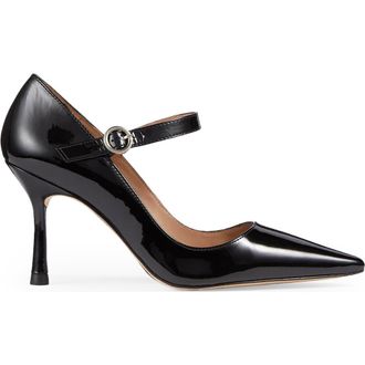 L.k. Bennett Camille Mary Jane Pointed Toe Pump in Black at Nordstrom Rack, Size 6Us / 37Eu