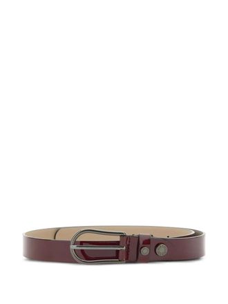 Gianni Chiarini leather buckle belt - women - Leather - One Size - Red