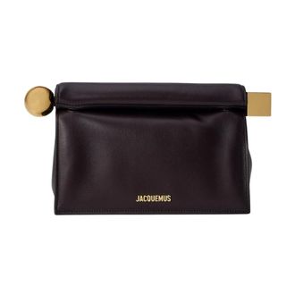 Jacquemus La Pochette Rond Carr&eacute; - - Bags - Donna - Marrone - ONE SIZE