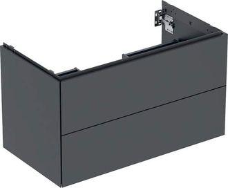 Keramag Geberit One Mueble Bajo Lavabo, 2 Cajones, 88.8x50.4x47cm