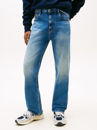 Tommy Jeans Regular-fit-Jeans TOMMY JEANS Otis Regular Straight, Herren, Gr. 30, L&auml;nge 32, blau (denim medium), Denim/Jeans, Obermaterial: 99% Baumwolle, 1% Elast