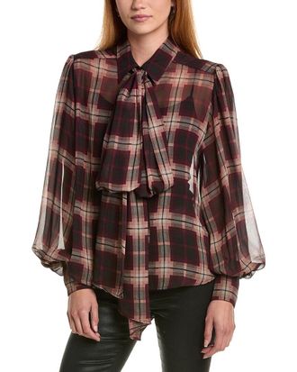 Bardot Cecile Tie-Neck Top
