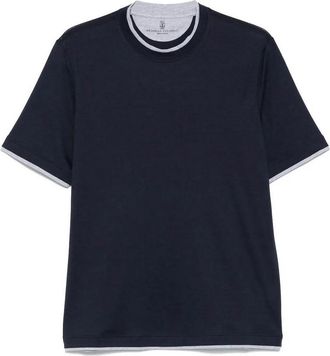 Brunello Cucinelli T-Shirt With Faux-Layering