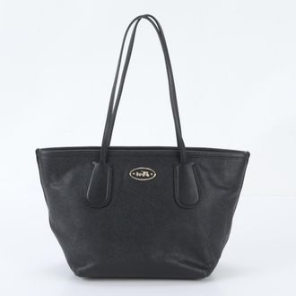 Coach Taxi Black Handbag Shoulder Bag Tote Bag (Pre-Owned)