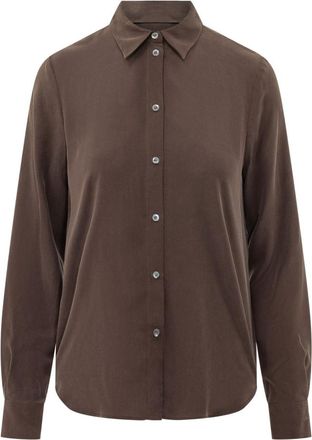 Pinko Dark Brown Solid Shirt