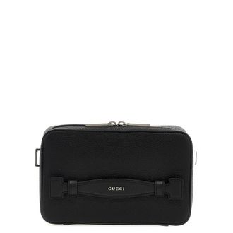 Gucci Logo Leather Shoulder Strap