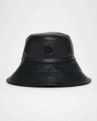 Moncler x EE72 by Edward Enninful Leather Bucket Hat