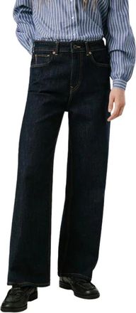 Pepe Jeans London Straight Lexa Jeans - Dames - Regular Fit Jeans - Blauw - W25 - Katoen - Jeans