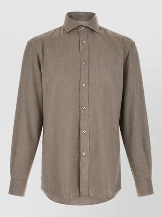Brunello Cucinelli herringbone shirt