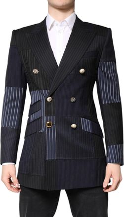 Dolce & Gabbana Multicolor Patchwork Jacket Coat Suit Mens Blazer