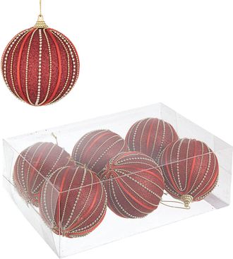 BIZZOTTO 6er-Set bruchfeste Weihnachtskugeln Harper