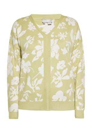 Usha Jumper Dames Lichtgroen gebroken wit