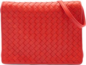 Bottega Veneta Pre-owned Bottega Veneta Nappa Intrecciato Flap Crossbody Ladies JK3AJB8X94T5V2M3