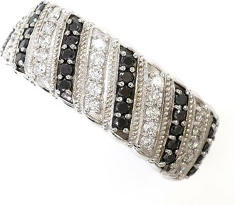 C&A Black White Gold Band Ring (Pre-Owned)