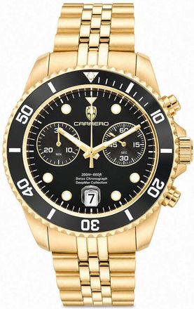 Torino Carrero Deepmar Chronograph Quartz Black Dial Mens Watch C1G6644-BKBK