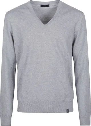 Fay V-Neck Fine Virgin Wool Sweater