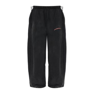 Misbhv Pantalones de ch&aacute;ndal holgados deslavados - Trousers - unisex - Negro - 2XL
