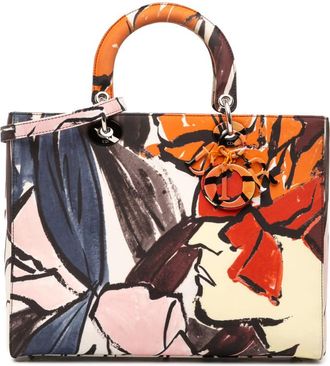 Dior Pre-owned Dior Large Canvas Floral Graffiti Lady D Lite Ladies EZUT4QQ533XGYUFJ