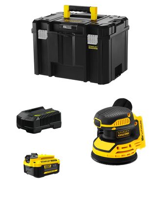 Stanley Lijadora Rotorbital Fatmax Sfmcw220m1t (1 X 4,0 Ah + Cargador + Tstak Vi)
