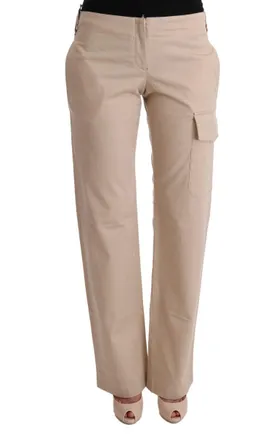 Ermanno Scervino Cotton-Wool Blend Cargo Pants - Beige