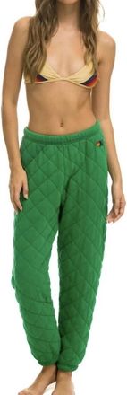 Aviator Nation Quilted Sweatpants In Kgr