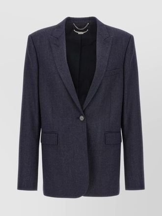 Stella McCartney wool blazer with front flap pockets