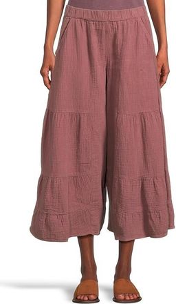 Toad&Co Tate Double Weave Palazzo Pants Womens Skirt Wild Ginger : LG (US 12-14), Cotton/Hemp