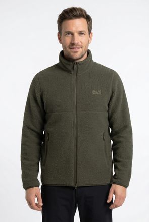 Jack Wolfskin Fleecejacke JACK WOLFSKIN LITE CURL FZ M, Gr. XL (54/56), obsidian mos, Obermaterial: 100% Polyester. Futter: 100% Polyester, normal, Jacken Fleecejac