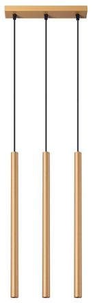 Sollux Lighting Design Pendellampe Pastelo 3-flammig (linear), Gold
