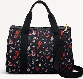 Radley London Black Medium Ziptop Grab Bag Holly Avenue Fox AW25 Radley London