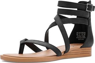 Blowfish Adrian Thong Sandals Womens Sandals Black Smooth : 8.5 M, Synthetic