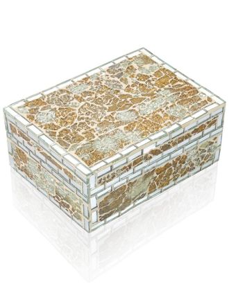 Tiramisu Gilded Crackle Mosaic Decorative Box