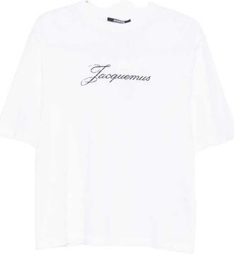 Jacquemus T-shirt met Jacquemus-logo