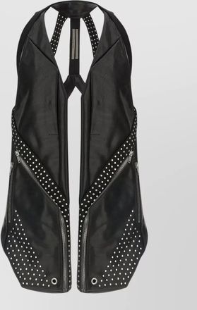 Rick Owens leather temple vest