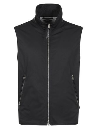 Tom Ford Black Zip-Up Vest