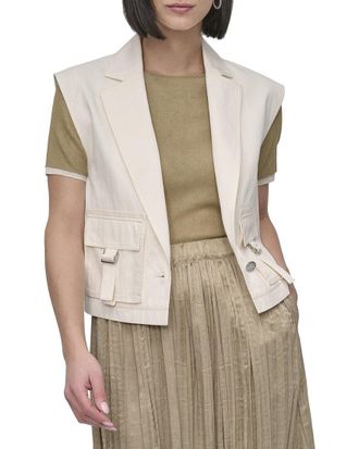 DKNY Tumble Twill Vest