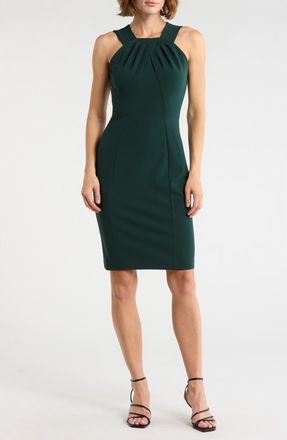 Calvin Klein Sleeveless Sheath Dress in Malachite at Nordstrom Rack, Size 14