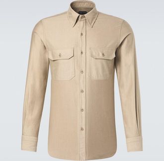 Tom Ford Camicia in fustagno di cotone